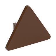 Road Sign Clip-on 2.2 × 2.667 Triangular with Open O Clip Reddish Brown
