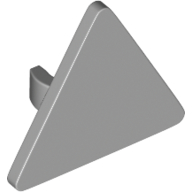 Road Sign Clip-on 2.2 × 2.667 Triangular with Open O Clip Light Bluish Gray