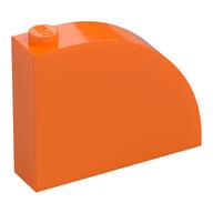 Brick Curved 1 × 4 × 2 2/3 Orange
