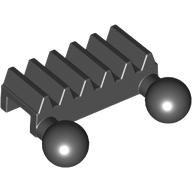 Technic Gear Rack 1 × 2 with Ball Joints in Black