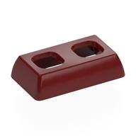 Minifig Hipwear Skirt Short, Angular Dark Red