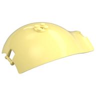 Panel Curved Tapered with Bars at Each End Bright Light Yellow