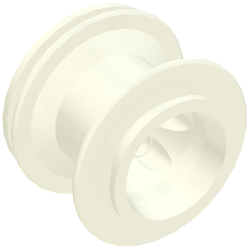 Wheel 43.2 × 28 Balloon Small with + Shape Axle Hole White