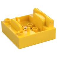 Duplo Truck / Digger Cabin Bottom 4 × 4 Yellow