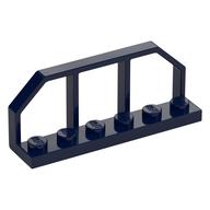 Plate Special 1 × 6 with Train Wagon End Fence Dunkelblau
