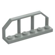 Plate Special 1 × 6 with Train Wagon End Fence Hellgrau