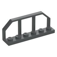 Plate Special 1 × 6 with Train Wagon End Fence Dunkelblaugrau