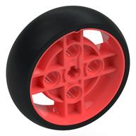 Wheel 43 × 14 with 4 Spokes, Axle Hole, and Black Integral Tire Koralle