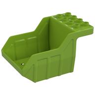 Duplo Dump Truck Container 5 × 8 × 3 1/2 with 2 × 8 Studs on Top Lime