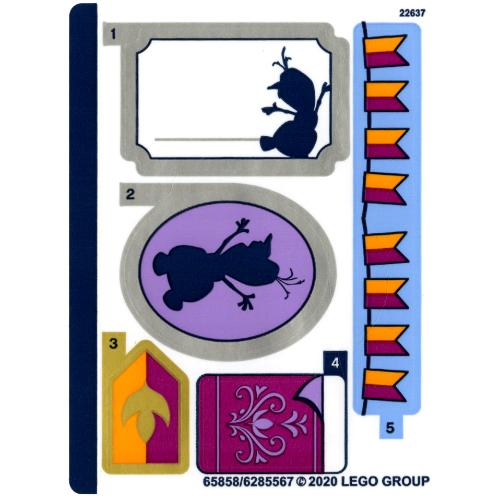 Sticker Sheet 1 for Set 43175-1 [No Color/Any Color]