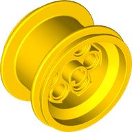 Wheel 49.6 × 28 VR (36.8 × 26) with Axle Hole Yellow