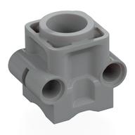 Technic Engine Cylinder, No Studs Hellblaugrau