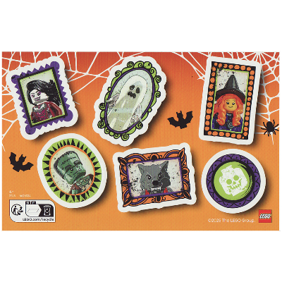 Sticker Sheet, Halloween [No Color/Any Color]