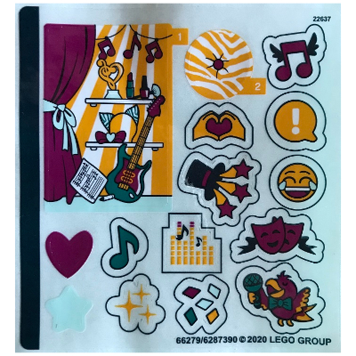 Stickerbogen für Set 41400-1 [Keine Farbe/Beliebige Farbe]