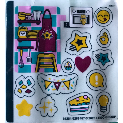 Sticker Sheet for Set 41401-1 [No Color/Any Color]