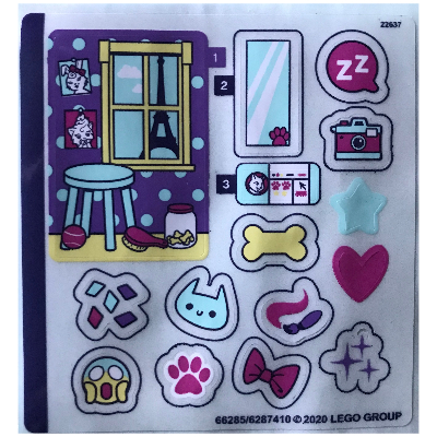 Sticker Sheet for Set 41404-1 [No Color/Any Color]