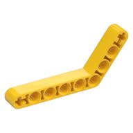Technic Beam 1 × 9 Bent (6 - 4) Thick Gelb