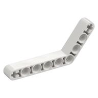Technic Beam 1 × 9 Bent (6 - 4) Thick White