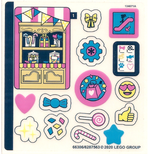 Sticker Sheet for Set 41407-1 [No Color/Any Color]