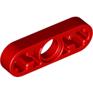 Technic Beam 1 × 3 Thin Red