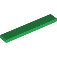 Fliese 1 × 6 mit Rille Grün