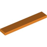 Tile 1 × 6 with Groove Orange