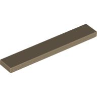Tile 1 × 6 with Groove Dark Tan