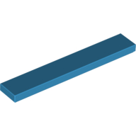 Tile 1 × 6 with Groove Dark Azure