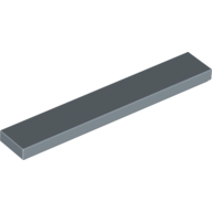 Tile 1 × 6 with Groove Sand Blue