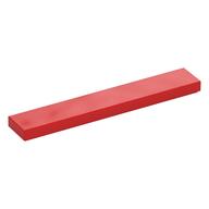 Fliese 1 × 6 mit Rille Rot