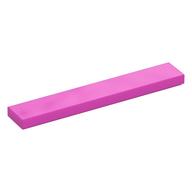 Fliese 1 × 6 mit Rille Dunkelrosa