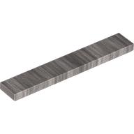 Tile 1 × 6 with Groove Metallic Silver