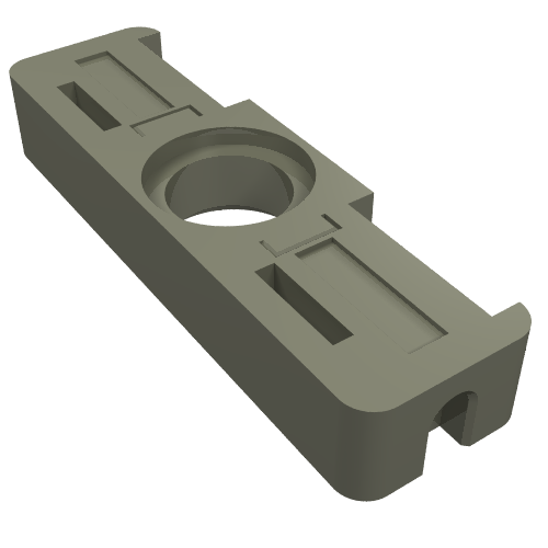 Technic Flex Cable End Double with Pin Connection Dark Gray