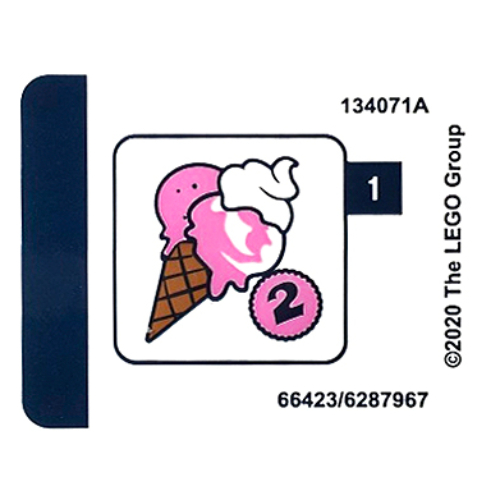 Stickerbogen für Set 41389-1 [Keine Farbe/Beliebige Farbe]