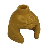 Helmet, Cheek Guards, Stud on Top Pearl Gold