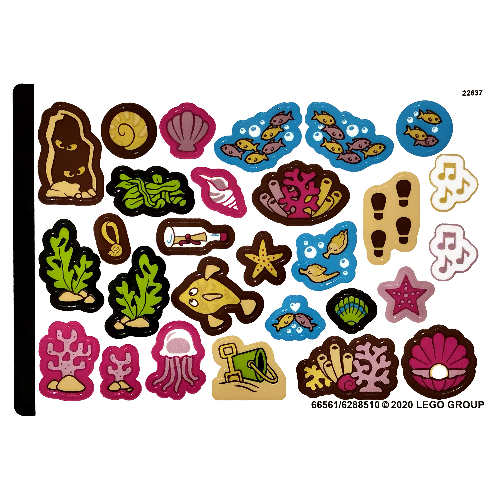 Stickerbogen 2 für Set 43176-1 [Keine Farbe/Beliebige Farbe]