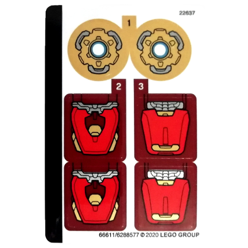 Stickerbogen für Set 76140-1 [Keine Farbe/Beliebige Farbe]