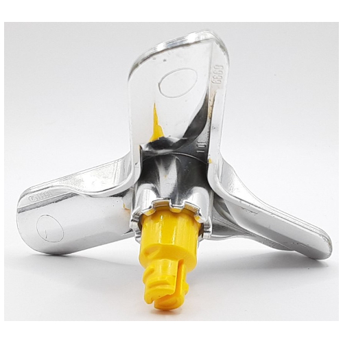 Duplo Toolo Propeller Small with Yellow Center Screw Chrome Silver