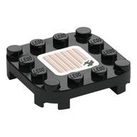 Plate Round Corners 4 × 4 × 2/3 Circle with Trolly and Barcode Print (Sticker) Black