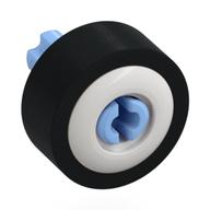 Wheel 11 × 8 with Center Groove, One Smooth Side with Tyre, Axle Pin Assembly White