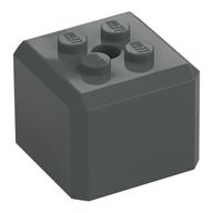 Brick Special Cube with 2 × 2 Studs on Top [Plain] Dunkelblaugrau