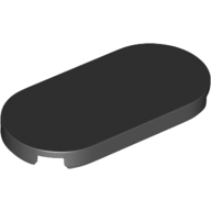 Tile Round 2 × 4 Black
