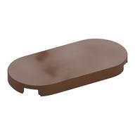 Tile Round 2 × 4 Reddish Brown