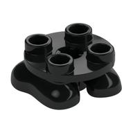 Feet, 2 × 2 × 2/3 with 4 Studs on Top Black