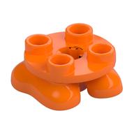 Feet, 2 × 2 × 2/3 with 4 Studs on Top Orange