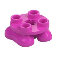 Feet, 2 × 2 × 2/3 with 4 Studs on Top Dark Pink
