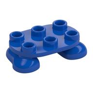 Feet, 2 × 3 × 2/3 with 6 Studs on Top Blau