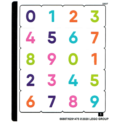 Sticker Sheet for Set 40382-1 [No Color/Any Color]
