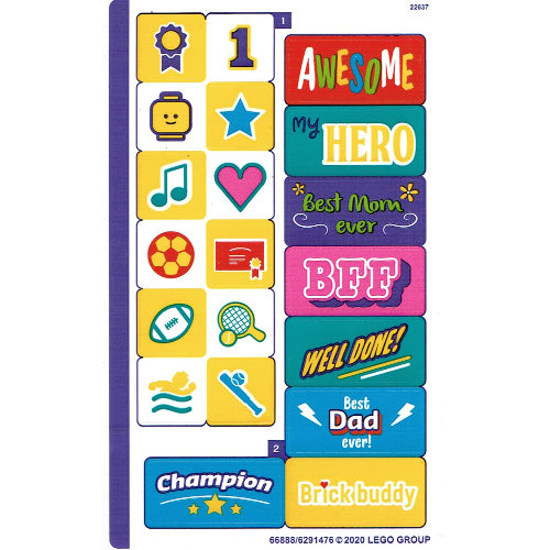 Stickerbogen für Set 40385-1 [Keine Farbe/Beliebige Farbe]
