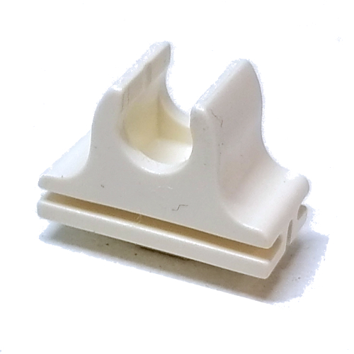 Scala, Curtain Rod or Wall Clip Weiß